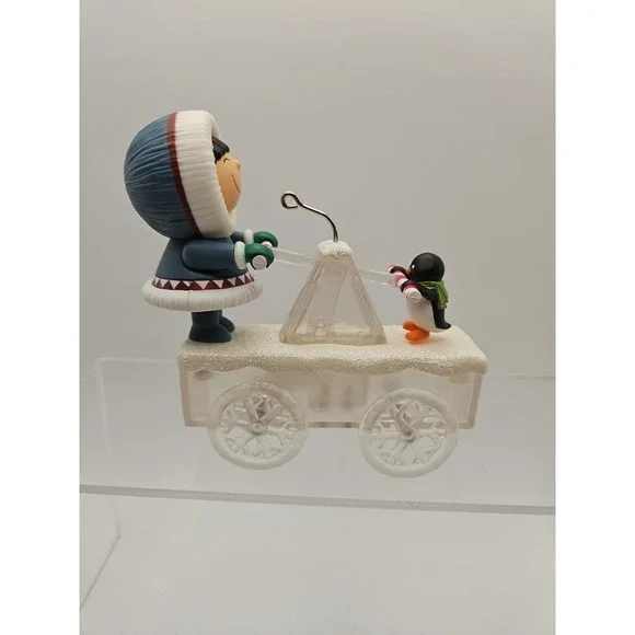 2021 Hallmark Frosty Friends Christmas Ornament/ HANDCAR HIGH JINKS‎ (421) - Picture 4 of 7